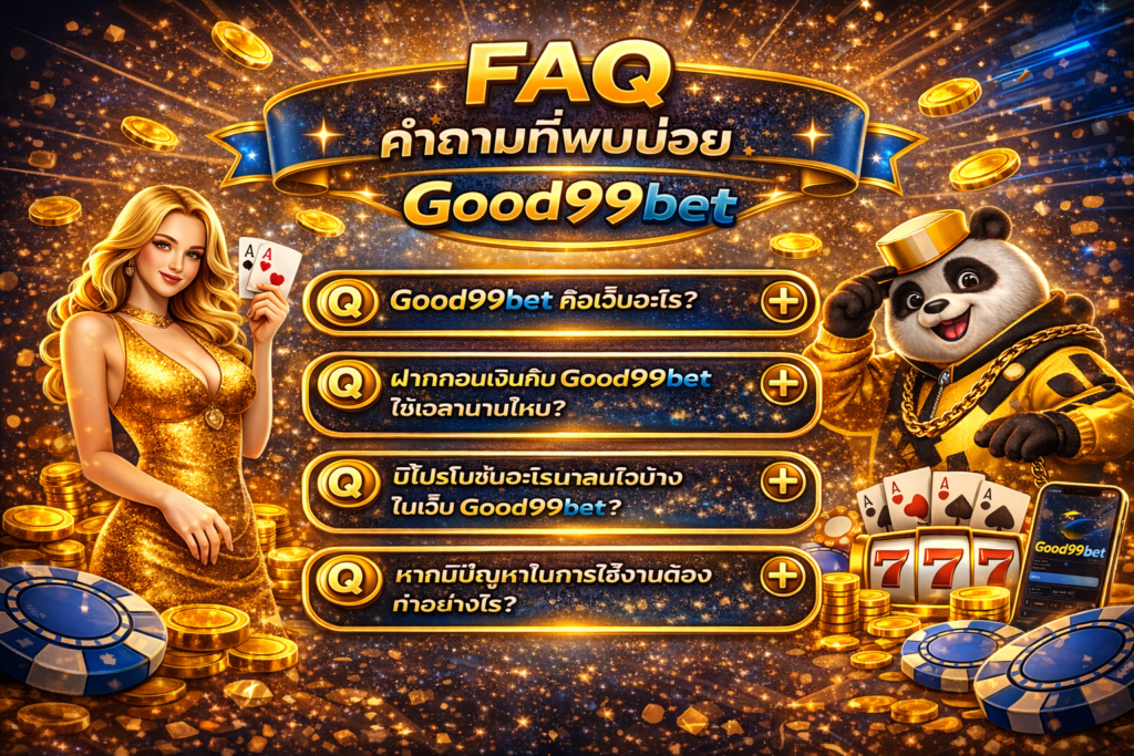 Good99bet เว็บตรง ฝากถอนออโต้ 24 ชั่วโมง ระบบเสถียร เล่นง่าย 88